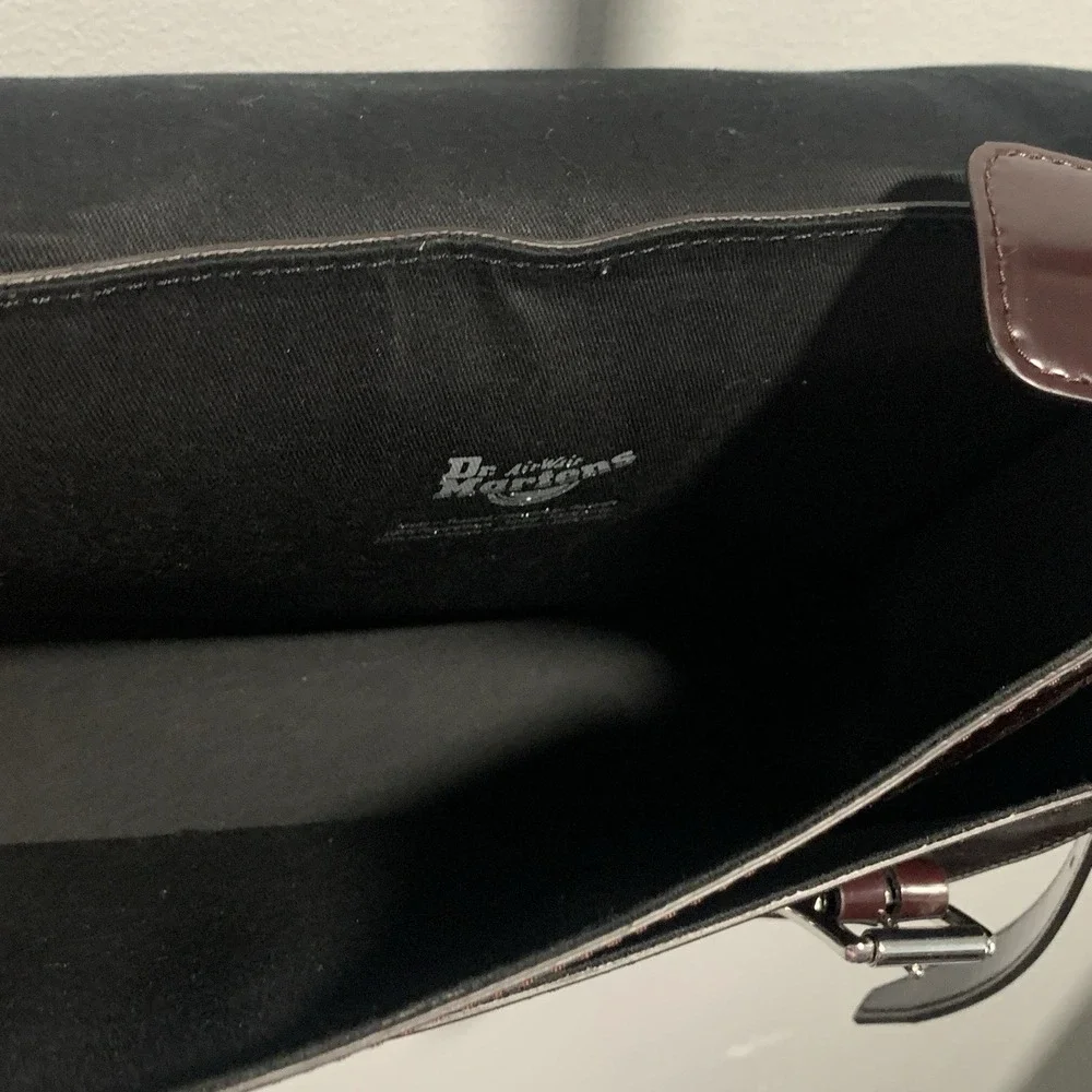 Dr. Martens 11 Inch Vegan Messenger Bag Cherry Red Oxford Crossbody
